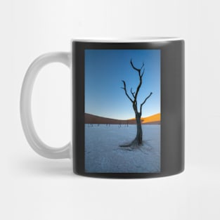 Tree on the salt pan. Mug